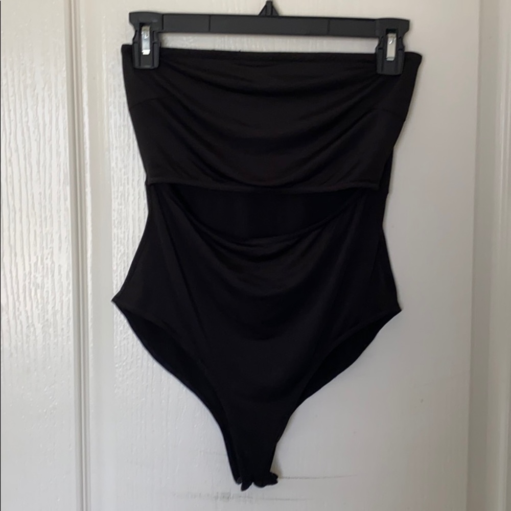 Strapless cutout bodysuit